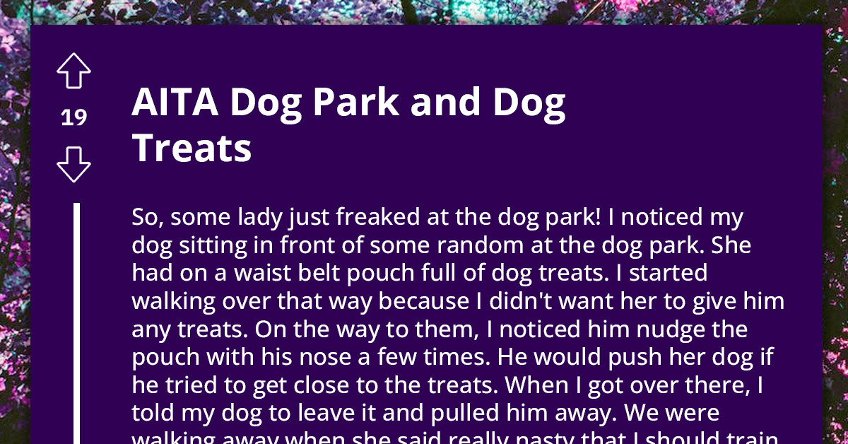 Irresponsible Dog Owner Goes To Internet To Vent About Treats In Dog Park, Gets Schooled